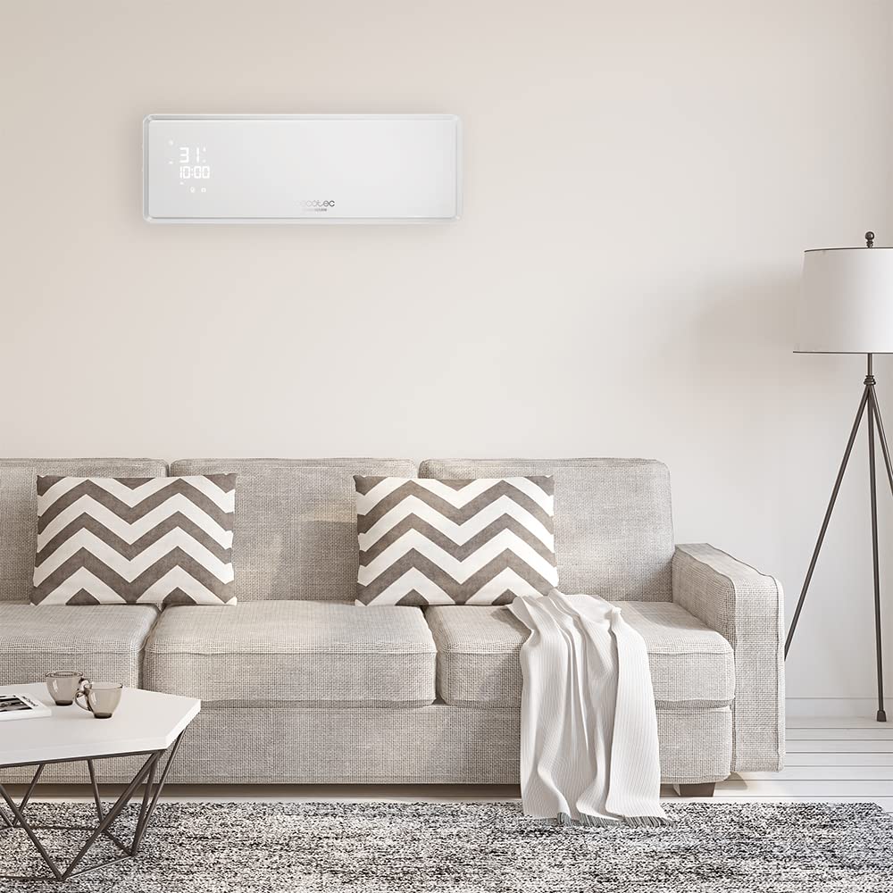Cecotec Riscaldatore da parete in ceramica ReadyWarm 5350 Power Box Ceramic Connected con 2000W, schermo LED e controllo Wi-Fi (5350 Power Box Ceramic Connected)
