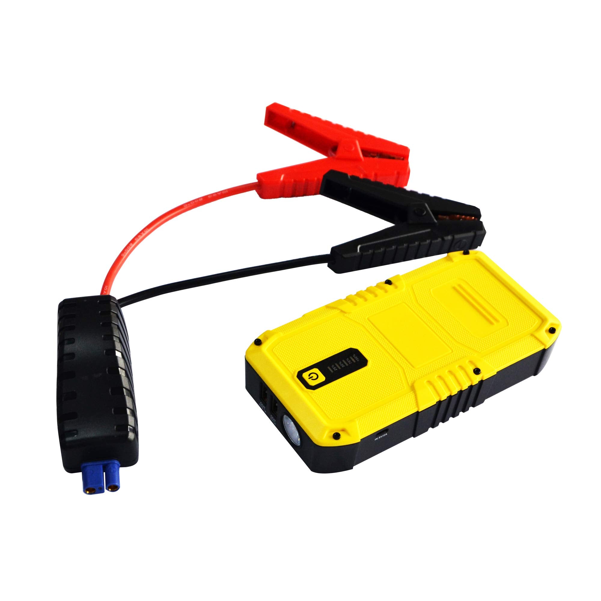 MAXTOOLS JSL400 Avviamento d’Emergenza Professionale per Automobile 2400 A per Veicoli Diesel e a Benzina di Grandi Dimensioni, Potente e Sicuro a 12 V, Batteria al Litio Esterna con USB