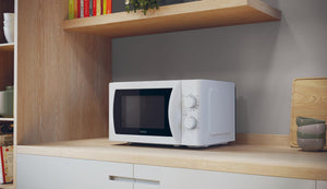 Candy Idea Forno a Microonde con Grill, 20 Litri, 700W, 5 Livelli di Potenza, Programma Defrost, Timer e Segnale di Fine Cottura, Libera Installazione, 43,95 x 35,75 x 25,82 cm, Bianco - CMG20SMW