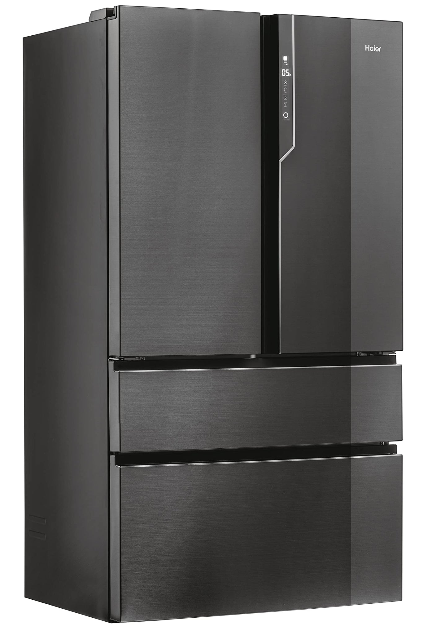 Haier HB26FSNAAA - Frigorifero Cube 4 Porte, Finitura Iconic Black, Libera installazione, ABT luce UV antibatterica, Nero - Iconic Black