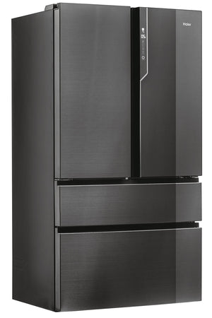 Haier HB26FSNAAA - Frigorifero Cube 4 Porte, Finitura Iconic Black, Libera installazione, ABT luce UV antibatterica, Nero - Iconic Black
