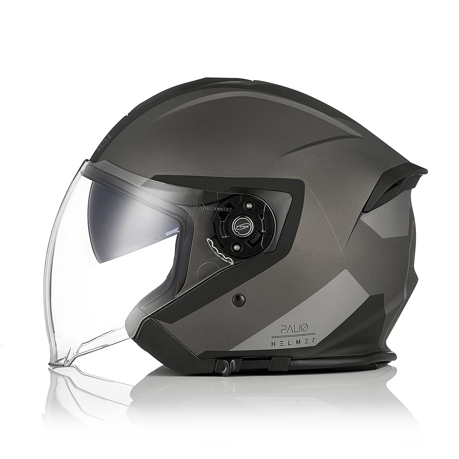 ORIGINE Casco Jet Moto 3/4 Aperto con Doppia Visiera Adatto per Scooter Omologato ECE