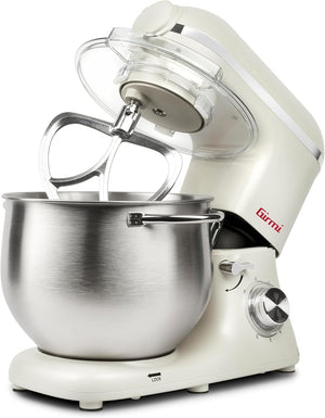 Girmi IM50 Impastatrice Planetaria, 2200W Max, 8 Litri, 6 Velocità, Pulse, Contenitore inox con maniglia, Dispositivo di sicurezza, Accessori inclusi, Panna
