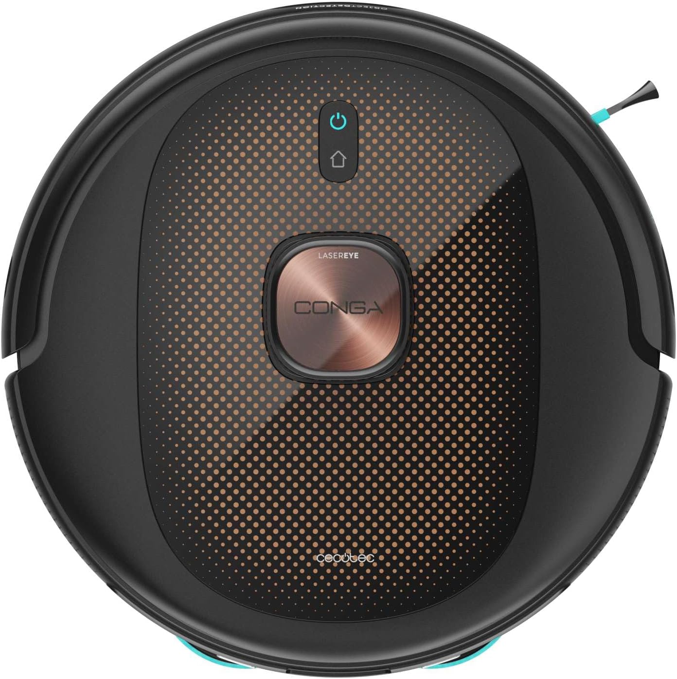 Cecotec Robot Aspirapolvere Conga 10090 AI Spin Revolution Ultra Power Home Lifestyle. 10.000Pa, APP, Navigazione Laser, Base di Autopulizia, Intelligenza Artificiale, Evita Oggetti, 240 min Autonomia