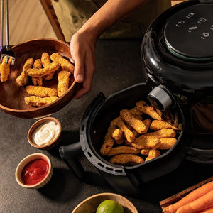 Cecotec Friggitrice ad Aria Cecofry Pixel 2500. Air Fryer 1200 W, 2,5 L, Dietetica, Manuale e Compatta, Timer, Controllo Temperatura, Tecnologia PerfectCook, Piedini Antiscivolo, Piedini Antiscivolo