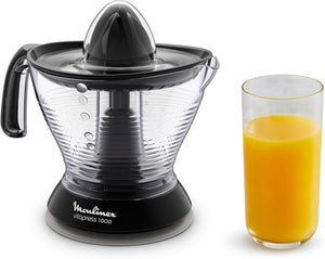 Moulinex Vitapress Spremiagrumi, Ampia Capacità da 1 L, Due Filtri, Estrazione Ottimale del Succo, Facile da Usare, Copertura Protettiva, Cavo Lungo, PC3028
