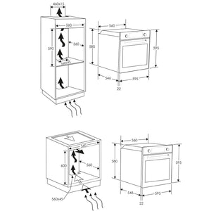 Candy FCTS 825XL - Forno multifunzione a vapore, 8 funzioni