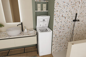 TCA283D2S- Lavatrice 8 kg, Caricamento Frontale, Carica dall'Alto, 1200 giri, Classe energetica D