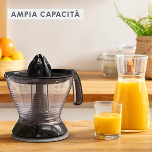 Moulinex Vitapress Spremiagrumi, Ampia Capacità da 1 L, Due Filtri, Estrazione Ottimale del Succo, Facile da Usare, Copertura Protettiva, Cavo Lungo, PC3028
