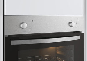 Candy FCS 100 X/E Forno Elettrico da Incasso, Statico, Capacità 70 Litri, Funzione Grill, 4 Programmi, 56.8x59.5x59.5 cm, Inox, Classe A