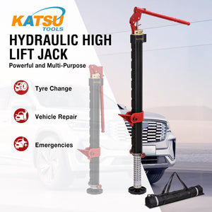 KATSU Tools Potente cric di recupero idraulico ad alta portata, capacità 2 tonnellate, per la movimentazione di carichi pesanti 4x4 fuoristrada trattore camion fattoria cric di soccorso