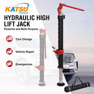 KATSU Farm Jack Heavy Duty 48" 1200 mm 3,5 Ton Capacità di Carico Offroad Martinetto Cricchetto ad Alto Sollevamento Cric Fuoristrada per ATV 4x4 Trattori Camion 161195