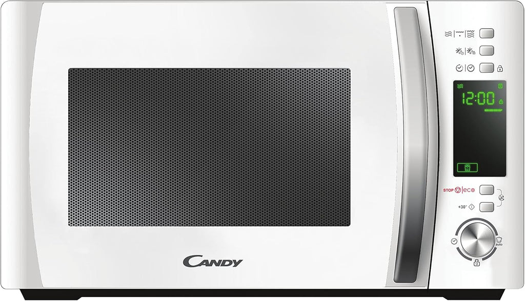 Candy COOKinAPP Forno a Microonde con Grill, 20 Litri, 700W, 40 Programmi, App Simply-Fi, Funzione ECO, Programma Baby, Child Lock, Libera Installazione, 44 x 35,75 x 25,9 cm, Bianco - CMXG20DW