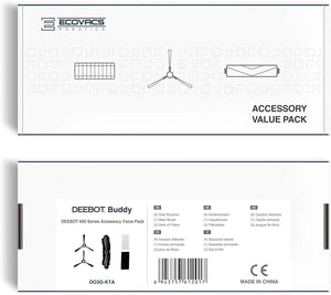ECOVACS Robotics DO3G-KTA Set di Accessori, Compatibile con DEEBOT 600/601/605, Plastica, Bianco