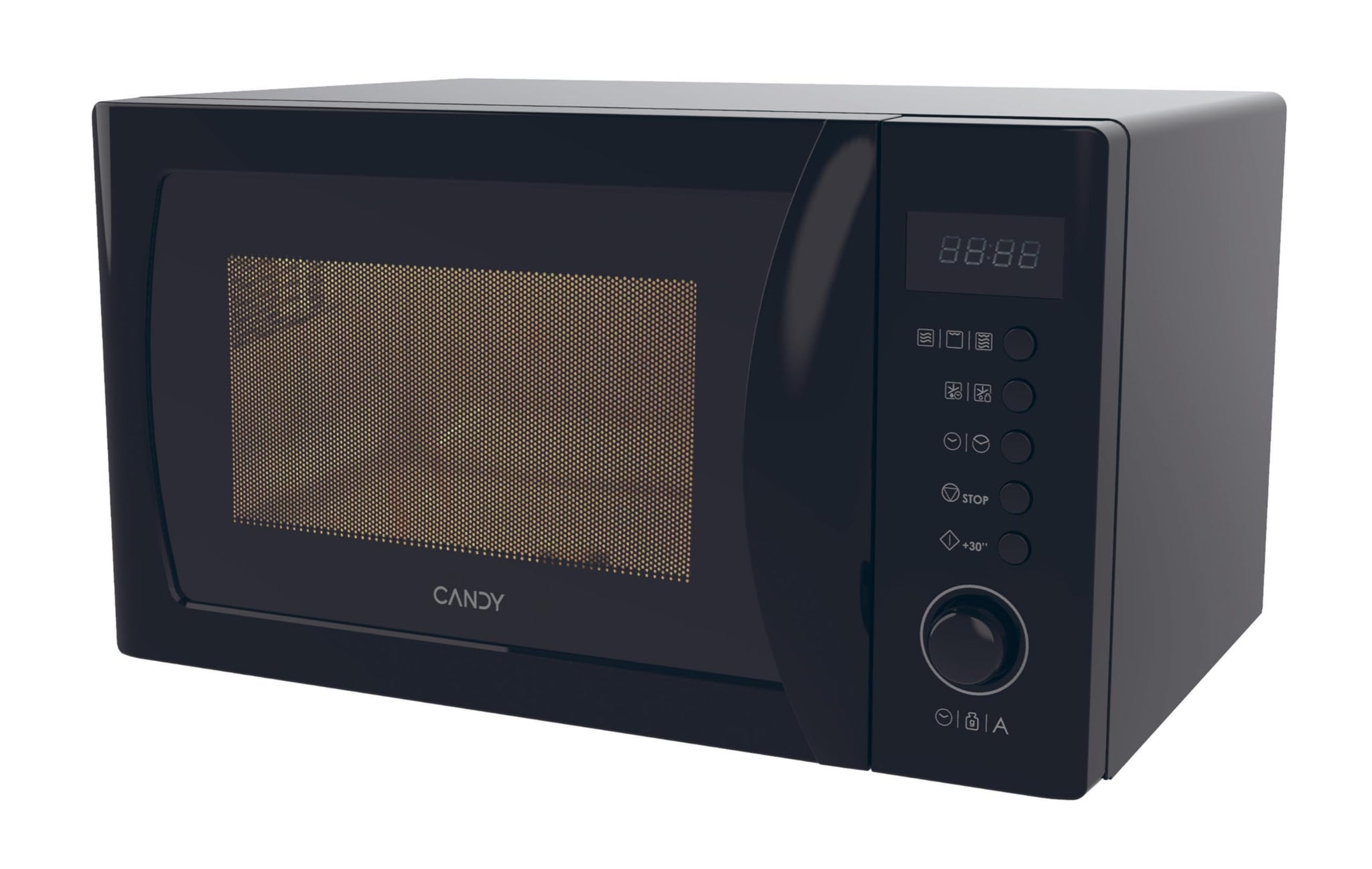Candy Idea CMGA20SDLB Microonde con Grill,20L, 700W-1050W, 5 Livelli di Potenza, 8 Programmi Automatici, Avviso Acustico Completamento, Piatto 25,5 CM, Grill Rack, Sbrinamento, Apertura Sinistra, Nero
