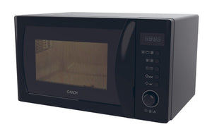 Candy Idea CMGA20SDLB Microonde con Grill,20L, 700W-1050W, 5 Livelli di Potenza, 8 Programmi Automatici, Avviso Acustico Completamento, Piatto 25,5 CM, Grill Rack, Sbrinamento, Apertura Sinistra, Nero