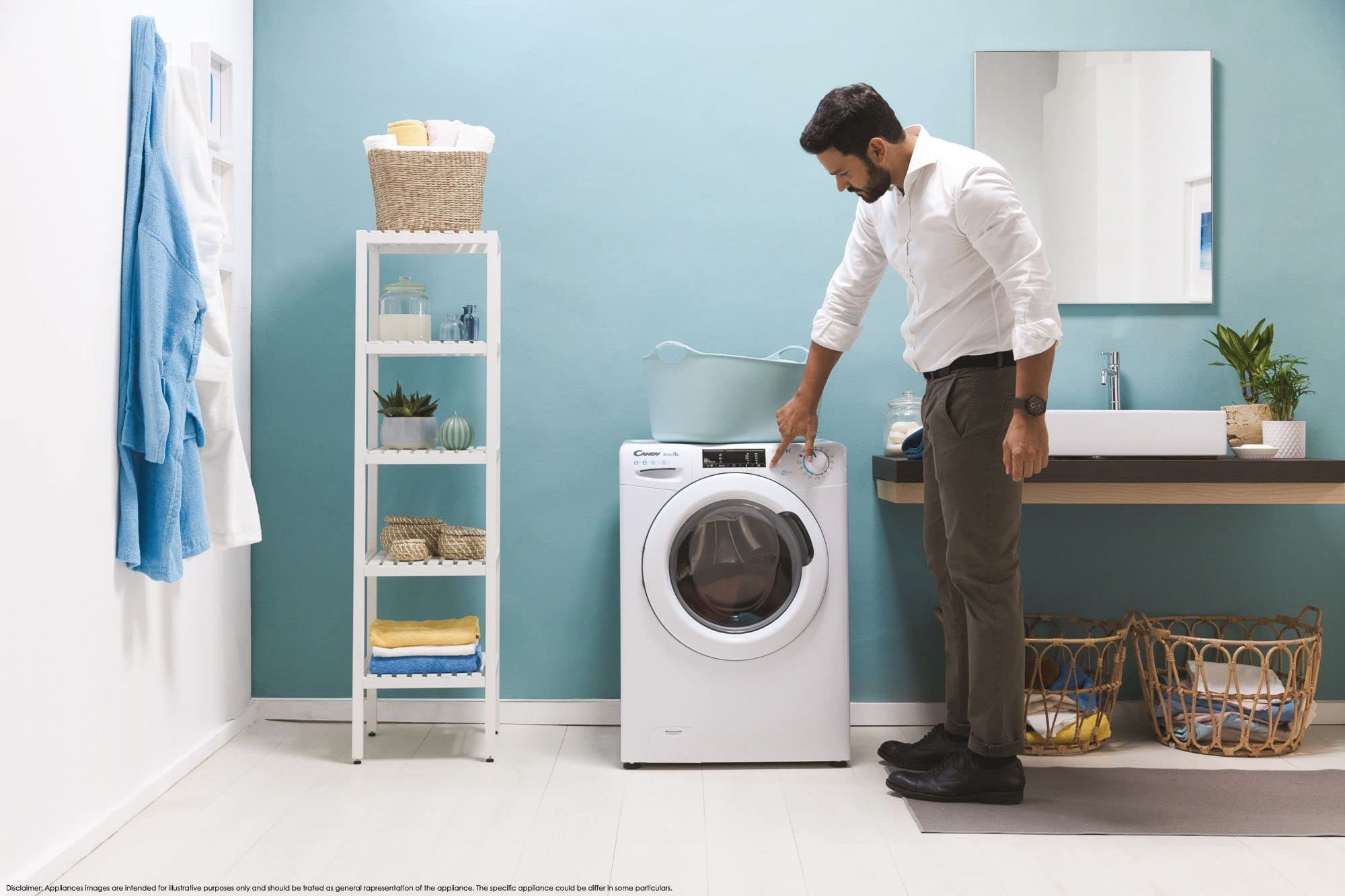 CANDY SMART PRO CSOW 4965TWE/1-S LAVADORA-SECADORA INDEPENDIENTE CARGA FRONTAL BLANCO E