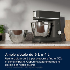 Electrolux Impastatrici Planetaria Robot da Cucina Multifunzione, E6KM1-4BPT, Kitchen Assistent Machine