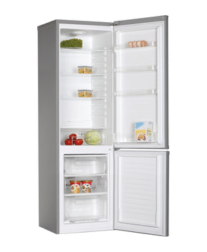 Candy CCG1S 518EX Frigorifero Combi, Larghezza 55 cm, Altezza 1,80 m, Capacità 252 L, Cassetto Verdolino, Controllo meccanico della temperatura, Illuminazione a LED, Porta Reversibile, 41 DB, Inox