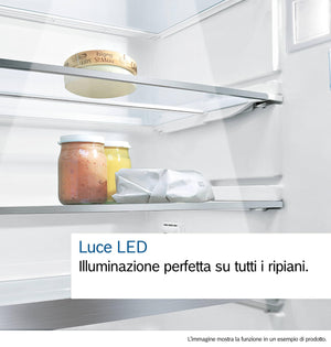 Bosch KIL82NSE0 Serie 2, Frigorifero monoporta da incasso con congelatore, Cassetto Multi Box XXL, Luce LED, Tecnologia Inverter Intelligente, 177.5 x 56 cm, cerniera a traino
