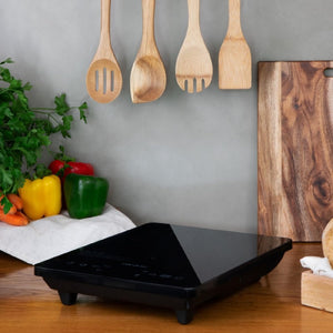 Cecotec Piano cottura a induzione Full Crystal Onyx, 2000 W, Touch Control, design elegante, nero
