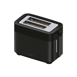 Tostapane I-Master Serie 5 Haier, Acciaio Inossidabile, 2 Fessure Profonde, Leva High Lift, Programmi Dedicati, 1150 W [Nero]