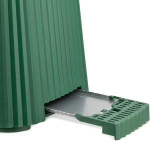 Alessi Plissé MDL08 GR - Tostapane di Design, Sei Livelli di Doratura, in Resina Termoplastica, Spina Europea, 850 W, Verde