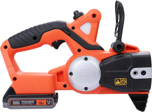 BLACK+DECKER, Elettrosega A Batteria Litio, Fino A 20 Cm Di Taglio, 18 V, 2.0 Ah, Nero Arancione. GKC1820L20-QW