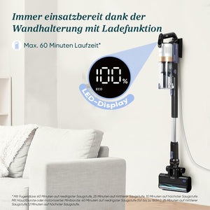 Levoit LVAC-300 PET Battery Vacuum Cleaner, ABS, Metal Tube, Aluminium Alloy, Black, 240 W, 0.75 Litres, 80 Decibels