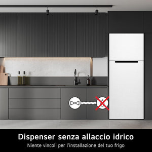 LG GTF916PZPED Frigorifero Doppia Porta, Classe E, 592l, Connettività Wi-fi Con App Thinq, Door Cooling, Gestione Umidità, Frigorifero Con Dispenser Acqua, Inox