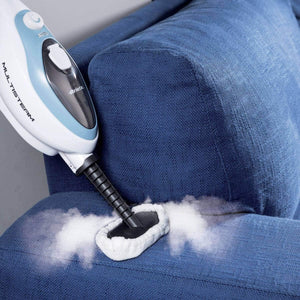 Ariete 4169 Steam Mop Scopa Lavapavimenti a Vapore con Manico Pieghevole, 1500W, Bianco e Azzurro