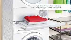 Bosch Elettrodomestici, Serie 4, Asciugatrice a pompa di calore, 8 kg, WTH85V1EIT