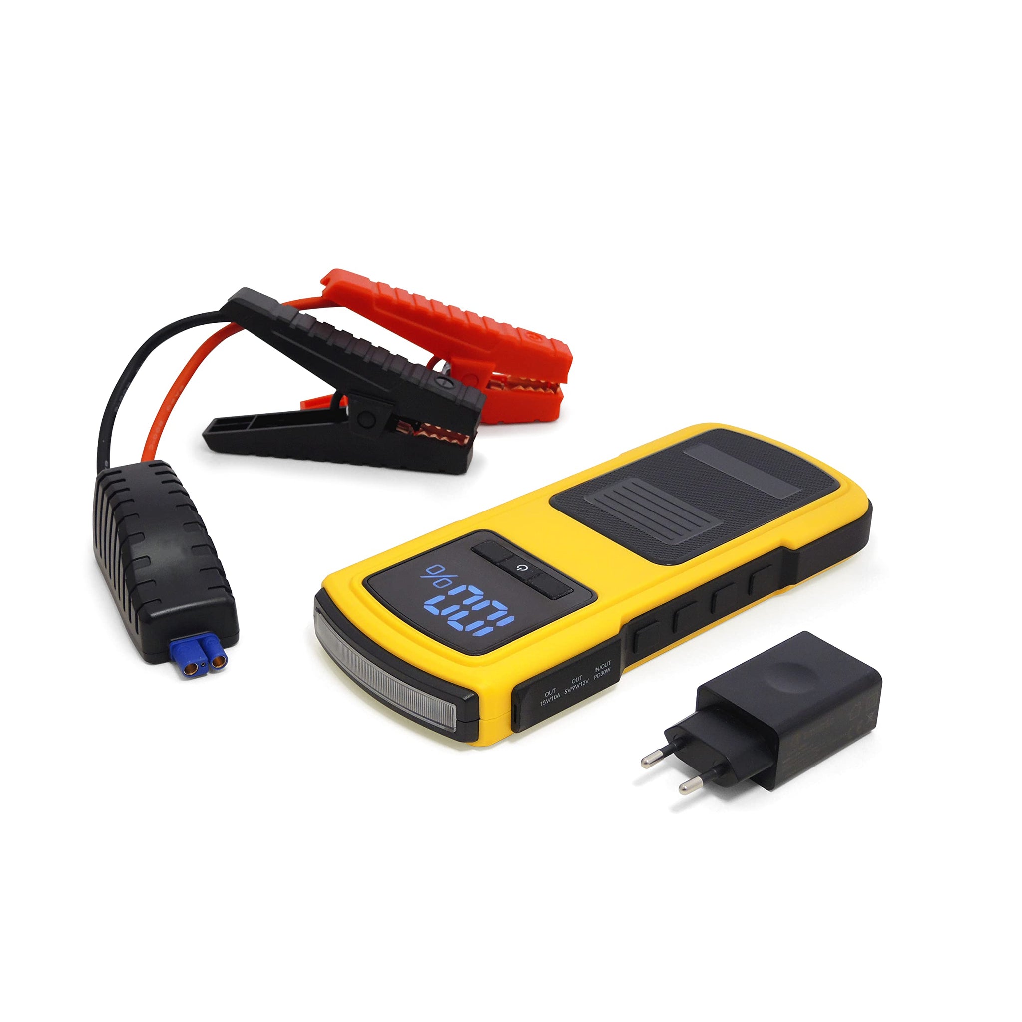 MAXTOOLS JSL400 Avviamento d’Emergenza Professionale per Automobile 2400 A per Veicoli Diesel e a Benzina di Grandi Dimensioni, Potente e Sicuro a 12 V, Batteria al Litio Esterna con USB