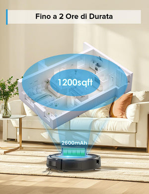 Robot Aspirapolvere Lavapavimenti,Autonomia 2 Ore,Aspirapolvere Robot Potente,3-In-1 Serbatoio Acqua Elettrico,Robot Lavapavimenti e Aspirapolvere,Ideale per Pulizia Domestica,Tappeti,Pavimento,Nero