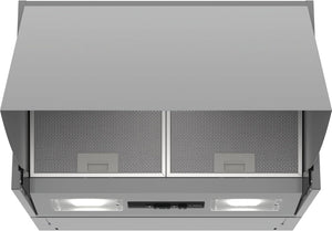 Bosch Serie 2 DEM63AC00 Wall-mounted Silver 360m³/h D cooker hood Serie 2 DEM63AC00, 360 m³/h, Ducted/Recirculating, E, A, C, 62 dB