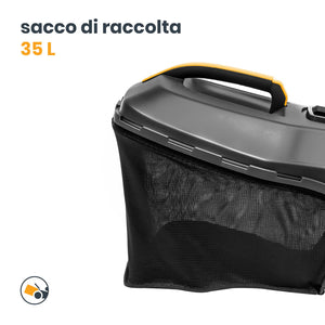 Stiga Tagliaerba a Batteria Collector 136e Kit, Per Giardini Fino a 250 m², Larghezza Taglio 34 cm, Batteria ePower da 20 V (2 x 2 Ah), 550 W, 2 Batterie e Caricatore Inclusi, giallo