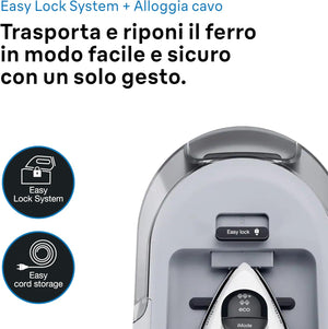 Braun Carestyle1 IS1014VI, Ferro Generatore Di Vapore Con 5 Anni Di Assistenza, Carica Continua, Termostato Regolabile, Tanica 1,5L, AUTOSPEGNIMENTO, Colpo vapore 360g/min, Sistema Sicurezza, Viola