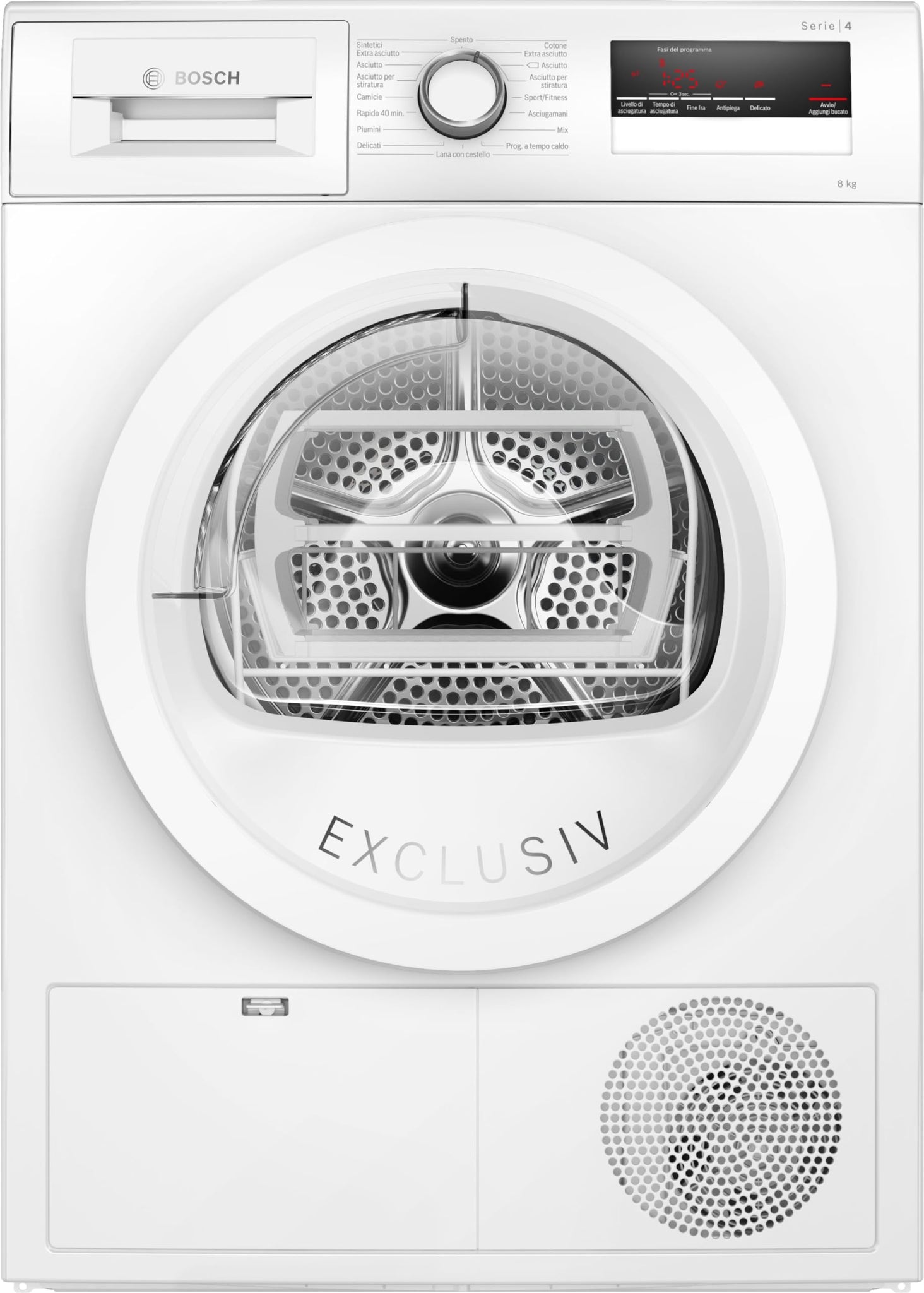 Bosch Elettrodomestici, Serie 4, Asciugatrice a pompa di calore, 8 kg, WTH85V1EIT
