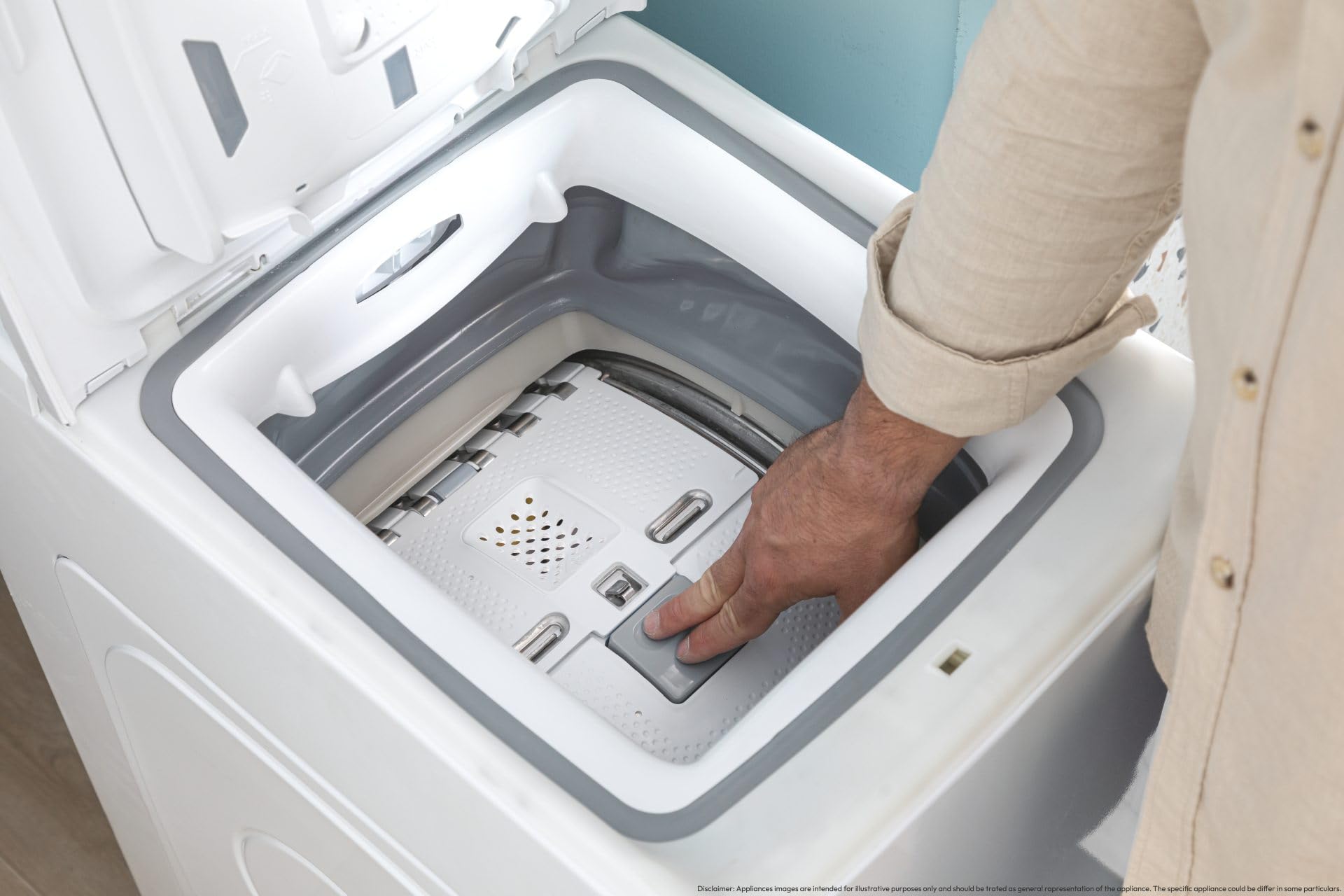 TCA283D2S- Lavatrice 8 kg, Caricamento Frontale, Carica dall'Alto, 1200 giri, Classe energetica D