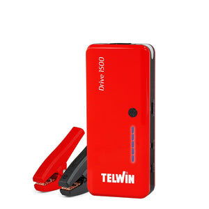 Telwin Drive Mini Avviatore Portatile e Power Bank, 1000A, Avviamento 12V