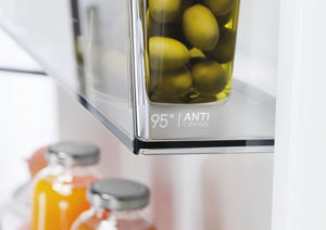 Haier Side by Side 90 SERIE 5 Frigorifero Frigorifero/Total No Frost/Smart HON-App/Humidity Zone/XXL Contenuto utile/Silenzioso solo 36 dB (A) / Distributore di acqua e cubetti di ghiaccio / Acciaio inossidabile nero