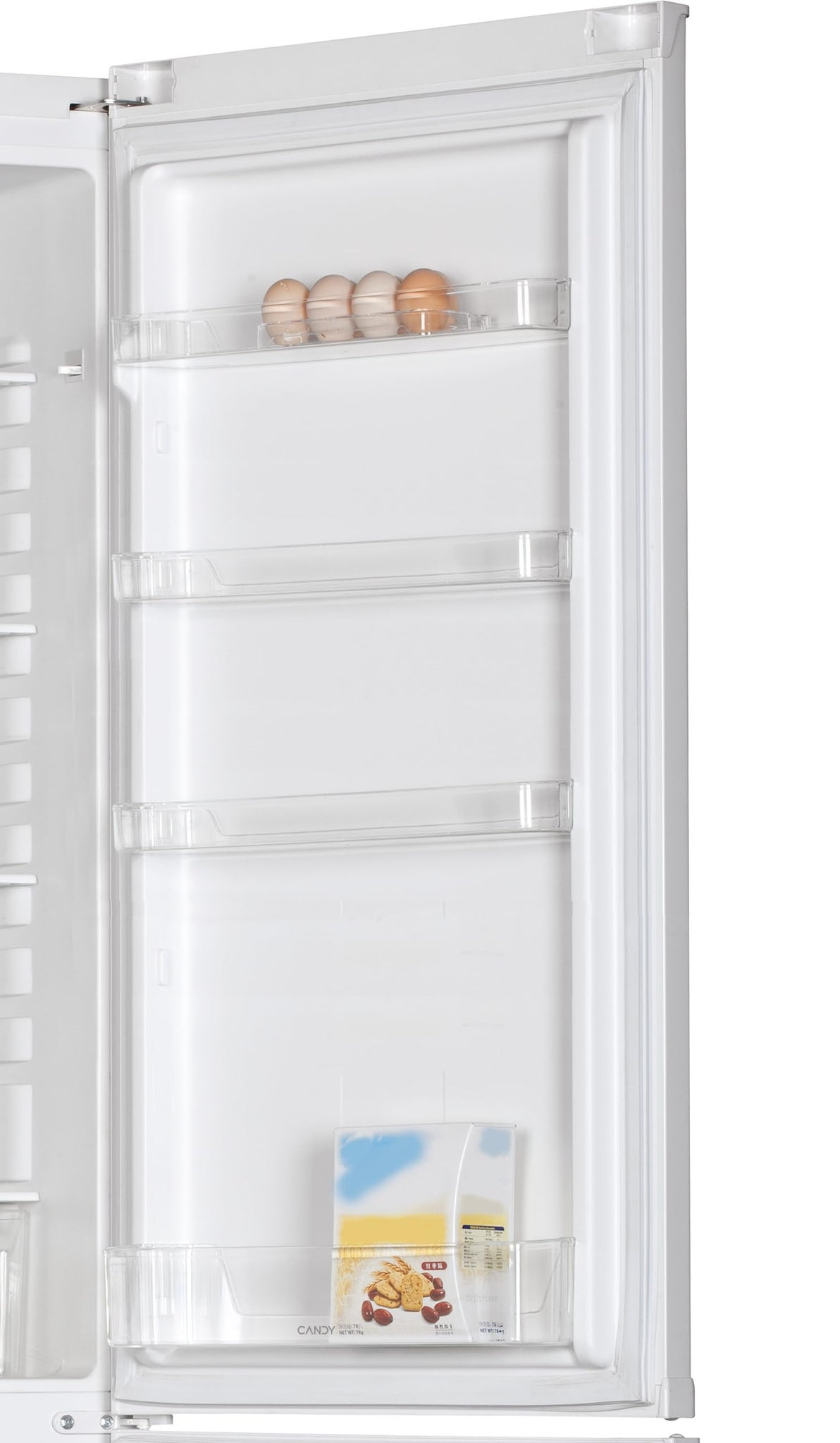 Candy CCG1S 518EW - Frigorifero Combinato, larghezza 55 cm, altezza 1,80 m, 252 l, cassetto verdure, controllo meccanico della temperatura, illuminazione LED, porta reversibile, 41 dB, bianco