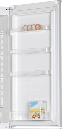 Candy CCG1S 518EW - Frigorifero Combinato, larghezza 55 cm, altezza 1,80 m, 252 l, cassetto verdure, controllo meccanico della temperatura, illuminazione LED, porta reversibile, 41 dB, bianco