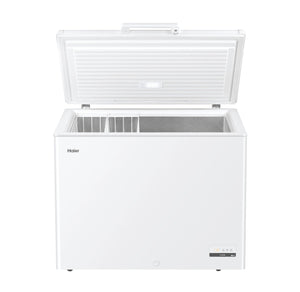 Haier HCE301E Congelatore Orizzontale a Pozzetto, 300 Litri, Temperatura Regolabile, Funzione Fast Freeze, Silenzioso, Libera Installazione, 111x62x84,5cm, Bianco