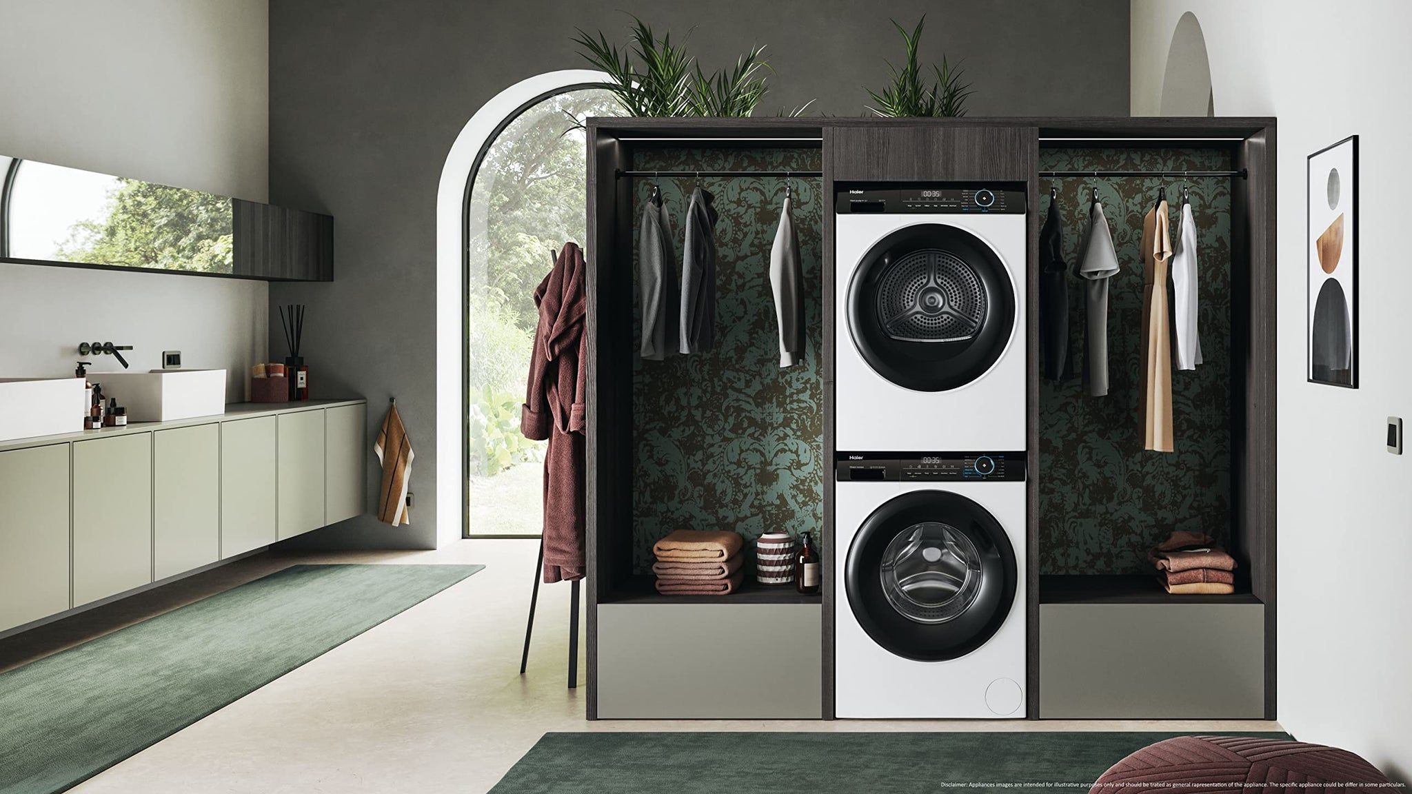Haier I-Pro Serie 3, Asciugatrice 9 KG, Libera Installazione, Classe A ++, Vapore, Partenza Ritardata, I-Time, Bianco, AxLxP 85x59,5x66,5 cm - HD80-A2939-S