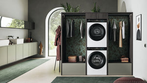Haier I-Pro Serie 3, Asciugatrice 9 KG, Libera Installazione, Classe A ++, Vapore, Partenza Ritardata, I-Time, Bianco, AxLxP 85x59,5x66,5 cm - HD80-A2939-S