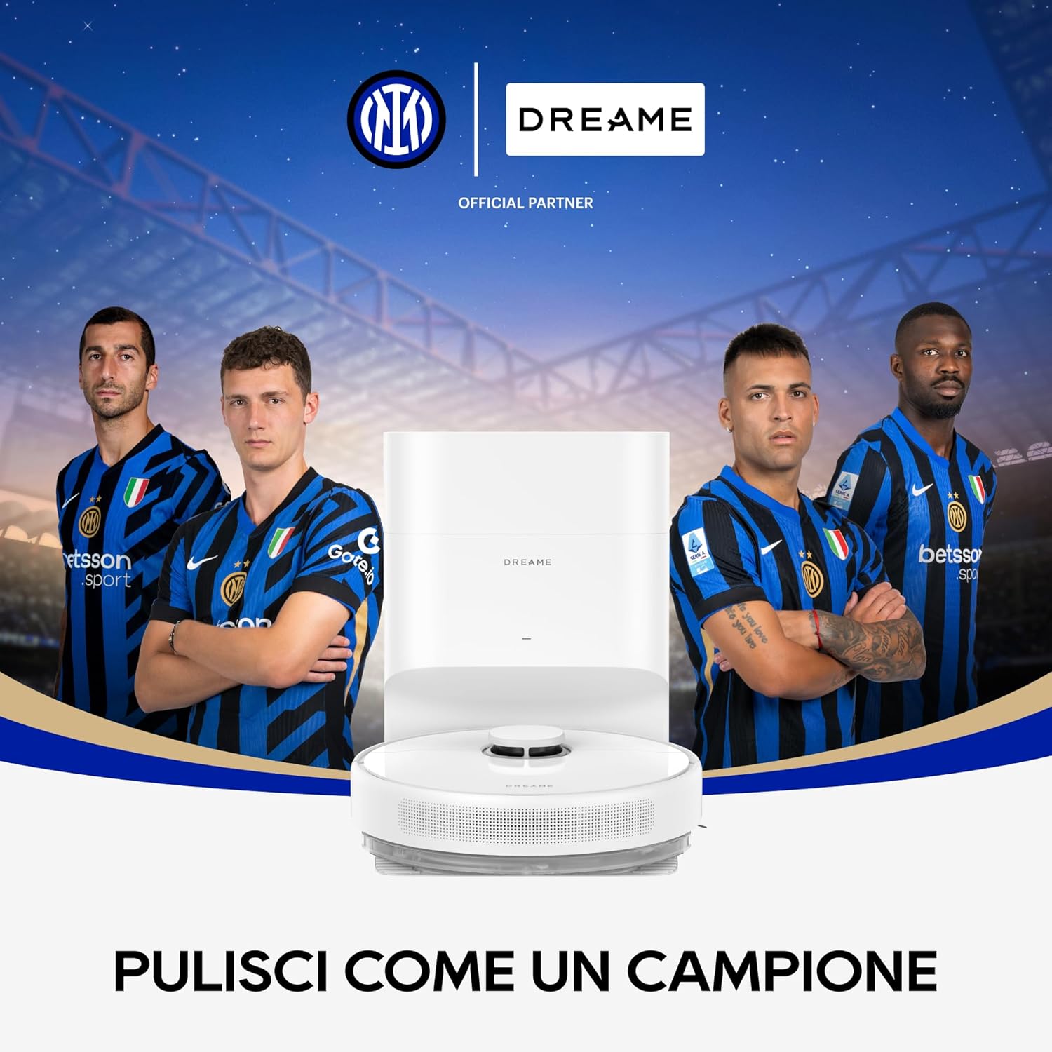 DREAME D10 Plus Gen 2 Robot Aspirapolvere Lavapavimenti con Svuotamento Automatico Polvere, Navigazione LiDAR Rilevamento Ostacoli, Aspirazione 6000Pa Tappeti Peli Animali, Autonomia 285min
