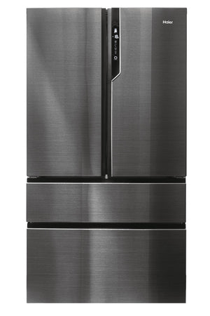 Haier HB26FSNAAA - Frigorifero Cube 4 Porte, Finitura Iconic Black, Libera installazione, ABT luce UV antibatterica, Nero - Iconic Black