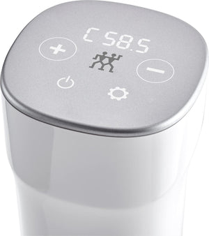 ZWILLING ENFINIGY Sous-vide stick, con intuitivo display touch, impostazione precisa della temperatura, stabilità della temperatura, bianco