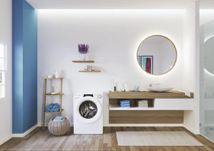 Candy RapidÓ Lavatrice 9 Kg, Libera Installazione, Carica Frontale, Classe A, 1200 Giri, 9 Programmi Rapidi, Funzione Vapore, Wi-Fi + BLE e App hOn, 60 x 53 x 85 cm, Bianca - RO 1294DWMT/1-S